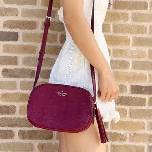 NWT Kate Spade Leather Camera Shoulder Bag Crossbody